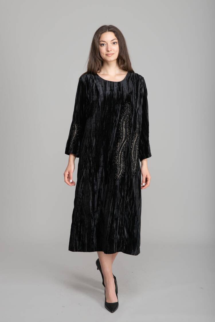 Elegant Ethnic Modest Shift Dress