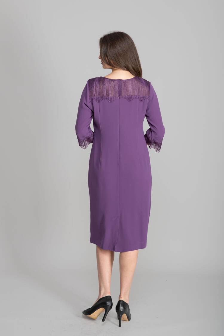 ElegantSheath Dress With 3/4 Sleeves