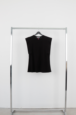 Sleeveless Casual Tshirt With Cap Sleeve