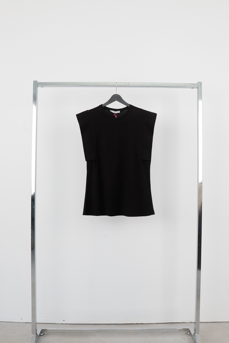 Sleeveless Casual Tshirt With Cap Sleeve