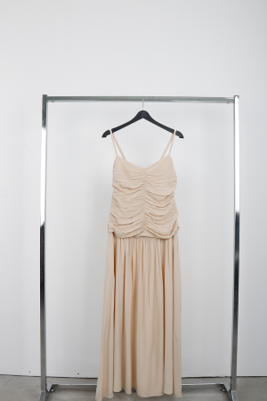 Navy Blue Elegant Maxi Cami Sweetheart Neck Dress