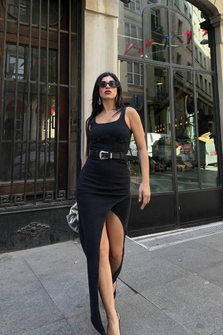 Black Sexy Elegant Sleeveless Bodycon Maxi Dress