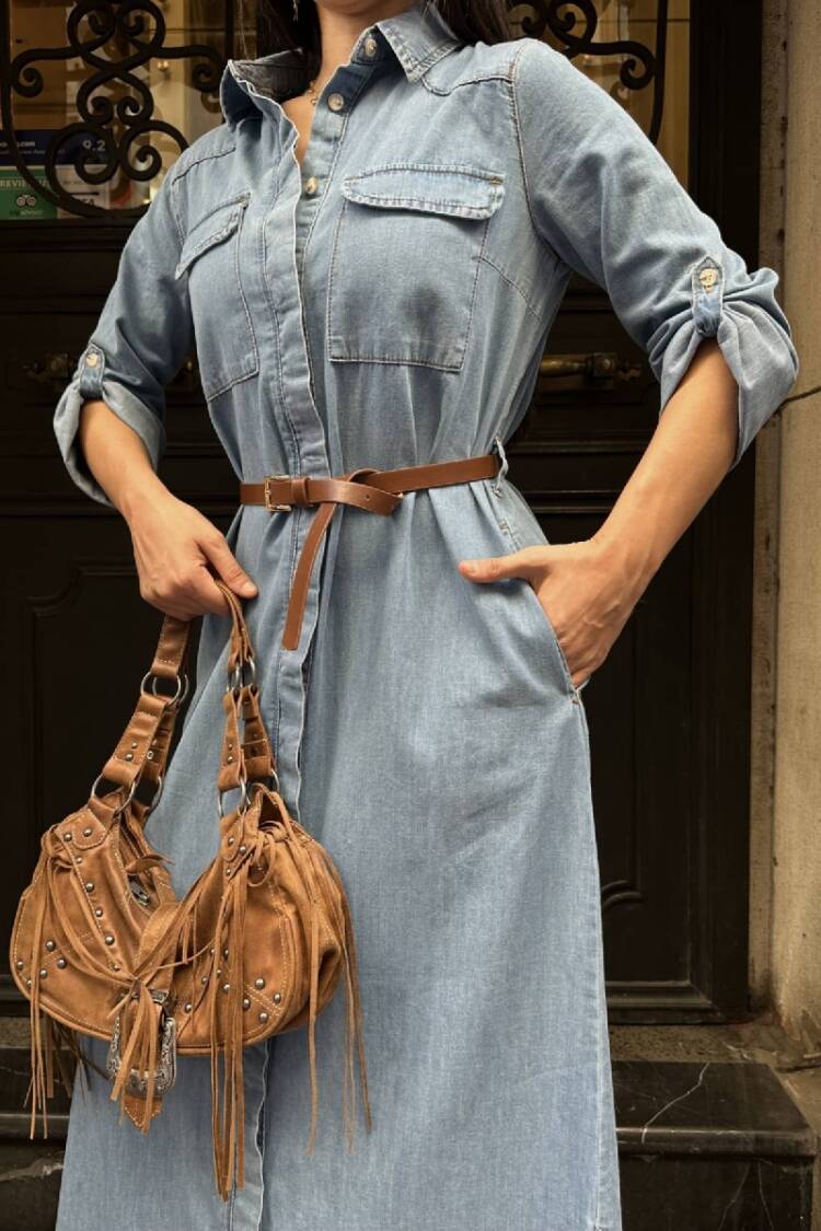 Casual Modest Elegant Formal Shirt Dress