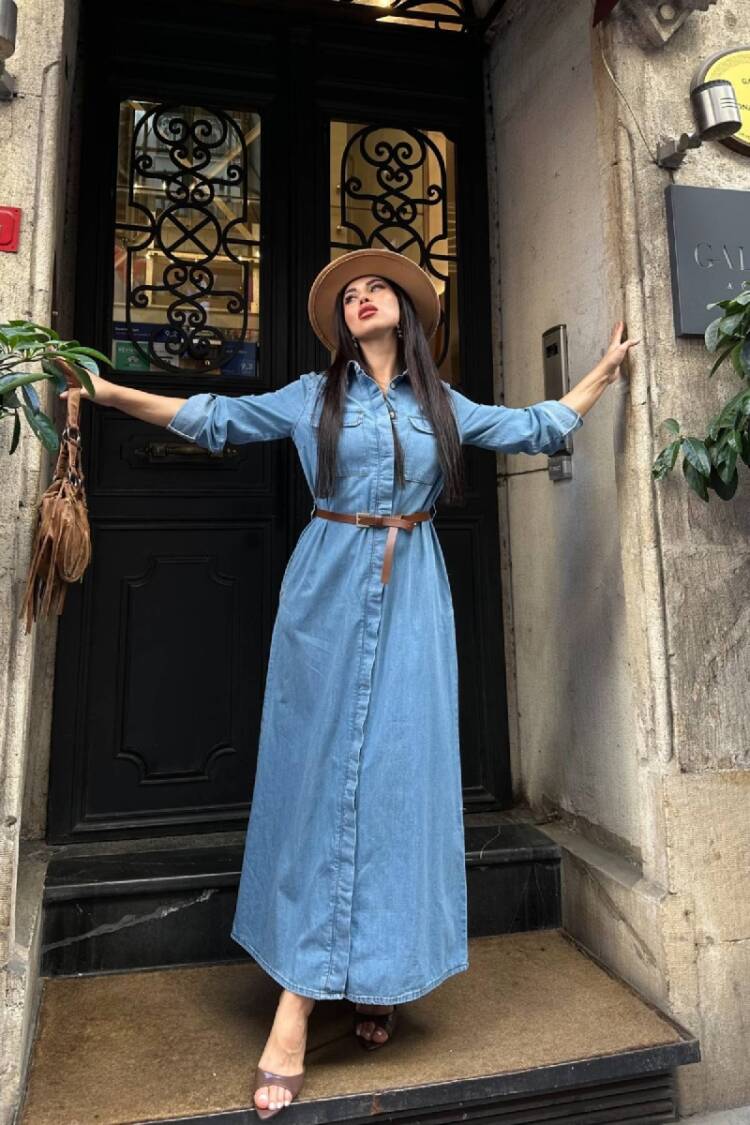 Casual Modest Elegant Formal Shirt Dress