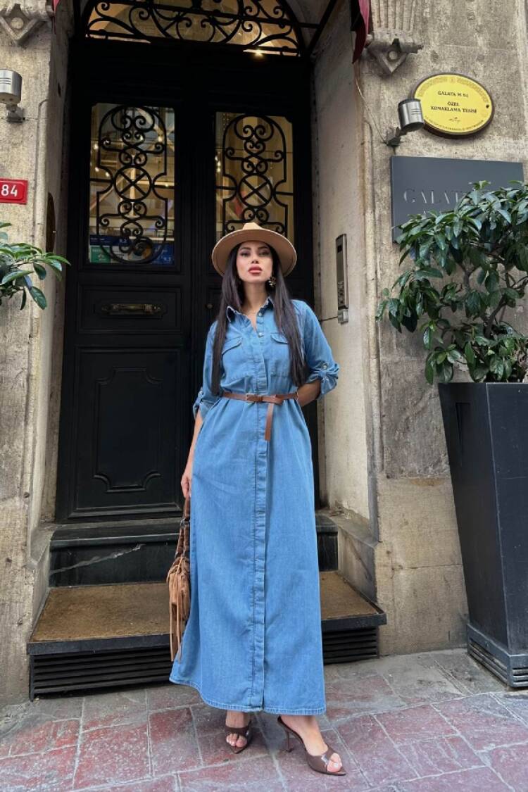 Casual Modest Elegant Formal Shirt Dress