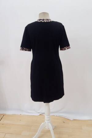 Black Casual Sexy Mini Shift Dress With V-Neck