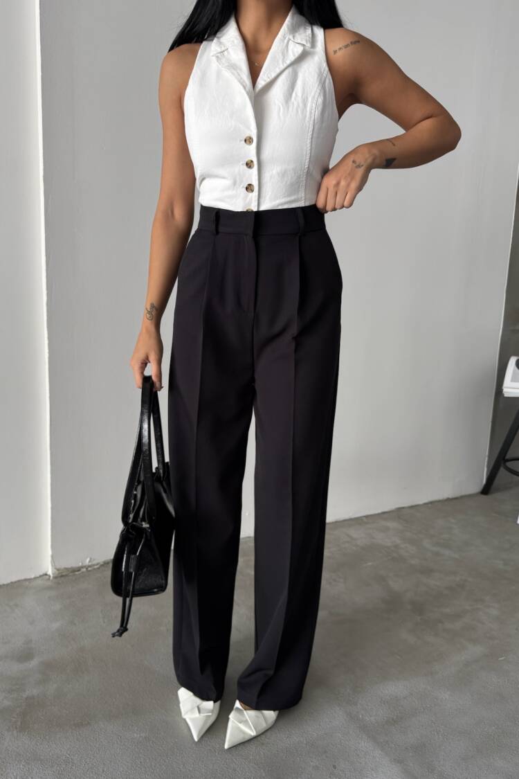 High Waist Tapered Carrot Pants