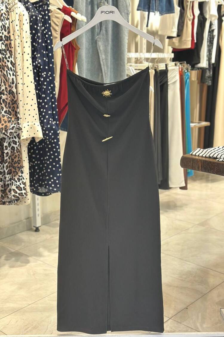 Elegant Slip Dress With Cowl Neck