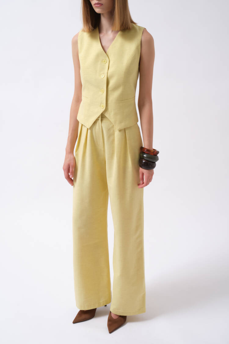 Slim Fit Formal Vest With Welt Pocket