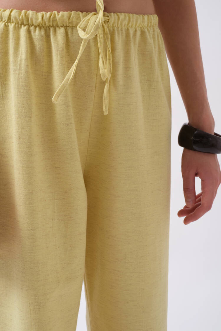 Palazzo Pants With Drawstring Closure