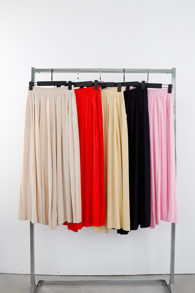 Beige Wide Leg Palazzo Pants High Waist Pull On