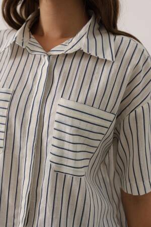 White Striped Casual Formal Shirt