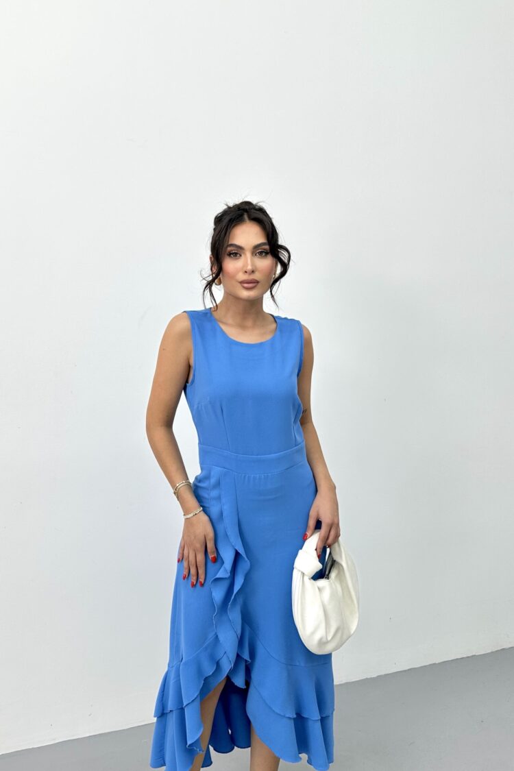 Elegant Wrap Dress With Cap Sleeves