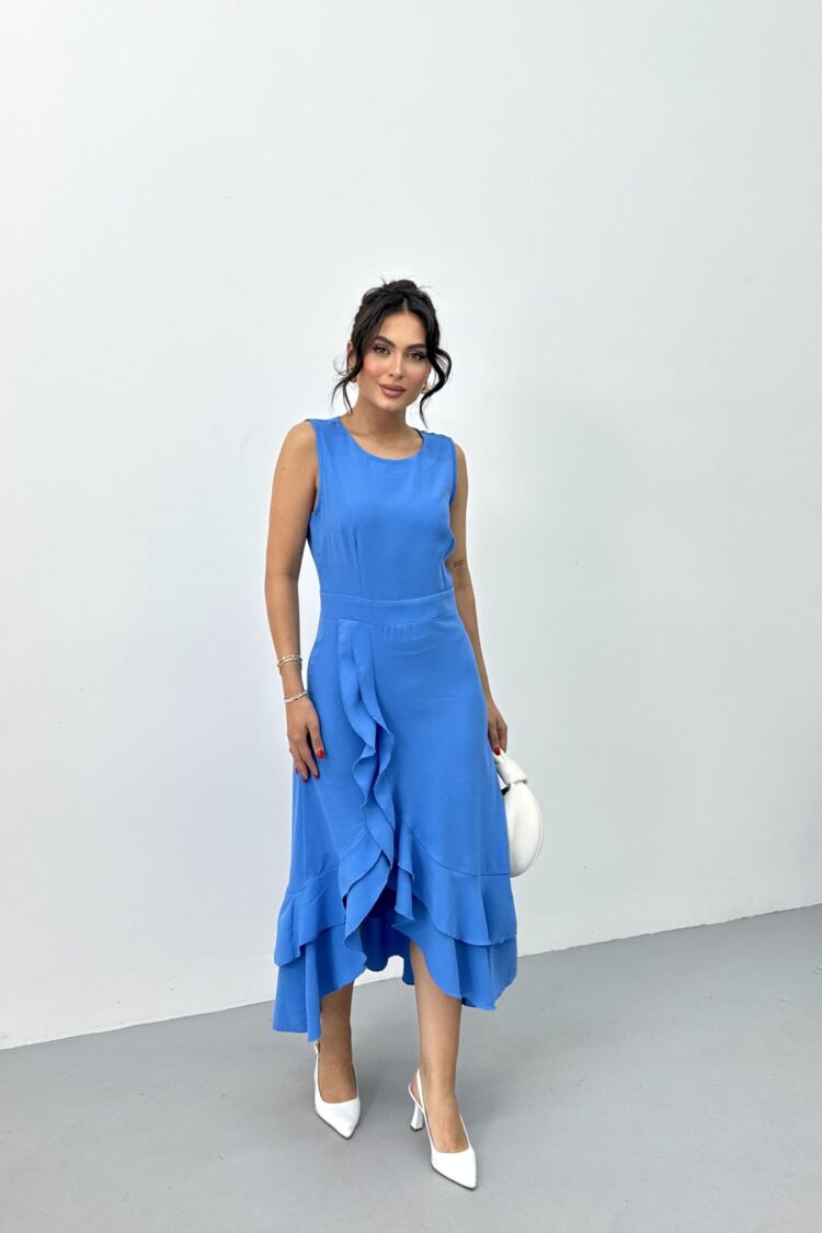 Elegant Wrap Dress With Cap Sleeves
