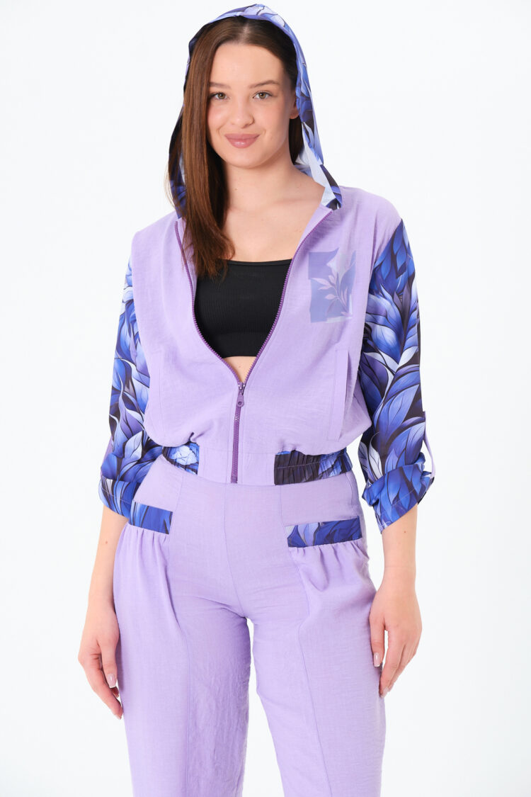 Purple Casual Elegant Suit With Floral Pattern - Brand: Sortie Collection - Women & Kids, Baby Clothes Wholesale - Globality Store