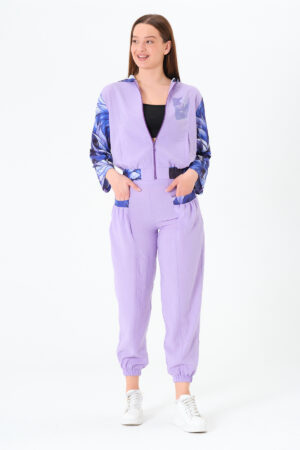 Purple Casual Elegant Suit With Floral Pattern - Brand: Sortie Collection - Women & Kids, Baby Clothes Wholesale - Globality Store