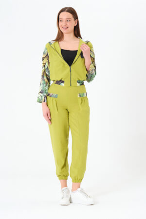 Women's Elastic Waist Zipper Shirt Elastic Leg Printed Shirt PantsBottom Top Suit - Brand: Sortie Collection - Women & Kids, Baby Clothes Wholesale - Globality Store