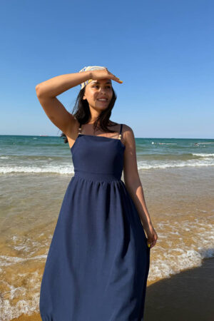 Slip Maxi Dress With Square Neck - Brand: Mode Roy - Women & Kids, Baby Clothes Wholesale - Globality Store