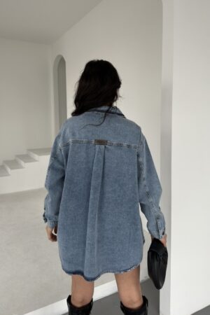 Casual Oversized Shirt With Notched Neck - Brand: XLove - Women & Kids, Baby Clothes Wholesale - Globality Store