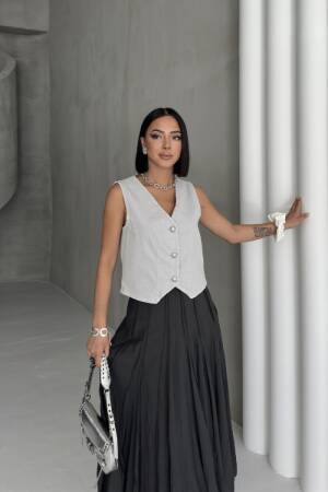 Beige Casual Elegant Formal Vest