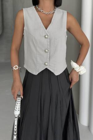 Beige Casual Elegant Formal Vest