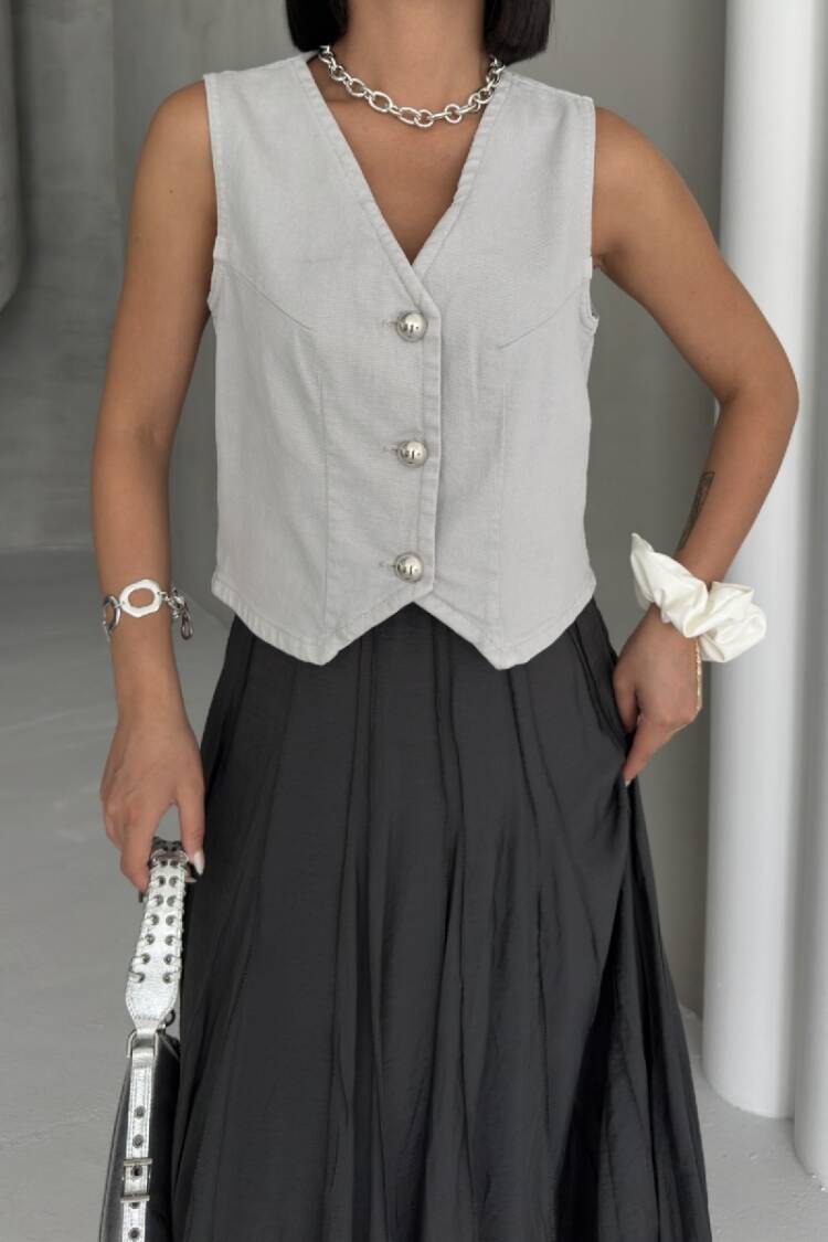 Beige Casual Elegant Formal Vest