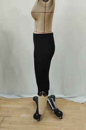 Black High Waist Skinny Leg Cropped Leggings
