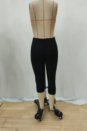 Black High Waist Skinny Leg Cropped Leggings