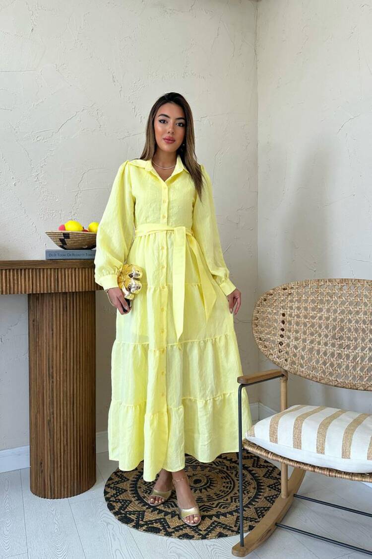 Modest Elegant Shirt Dress Maxi