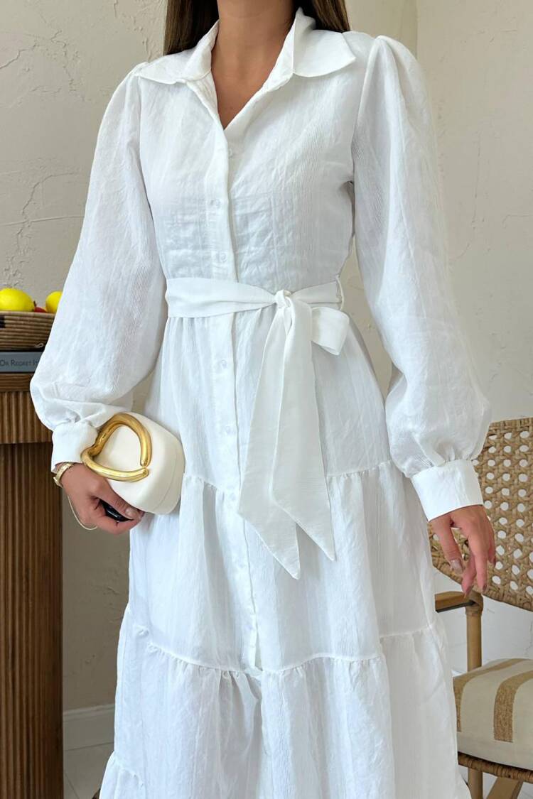 Modest Elegant Maxi Shirt Dress