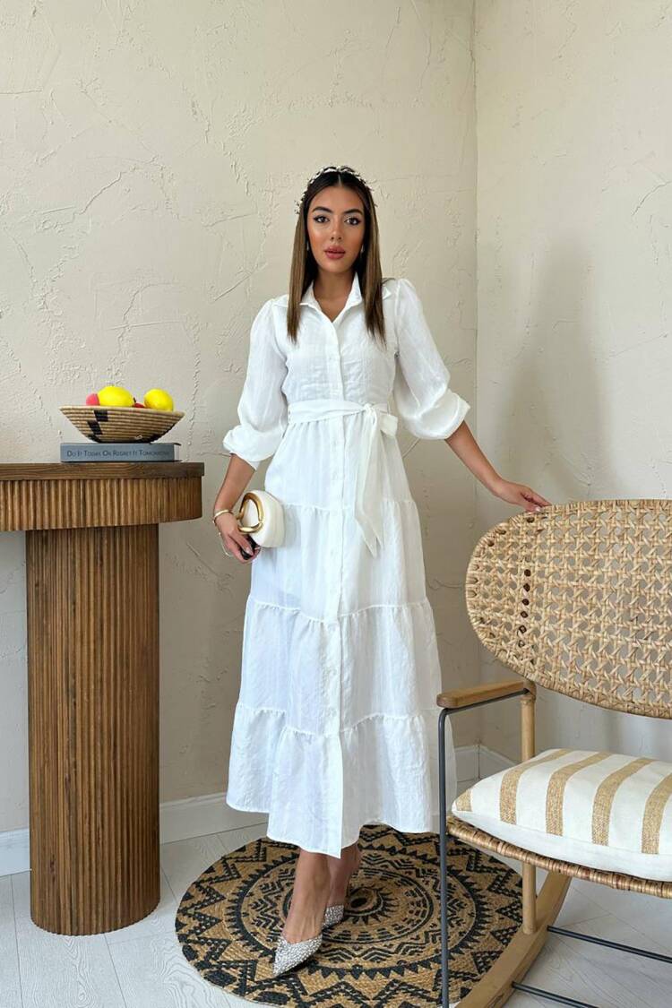 Modest Elegant Maxi Shirt Dress