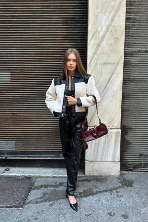 Black Casual Overshirt Jacket