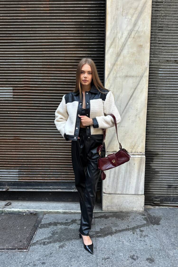Black Casual Overshirt Jacket