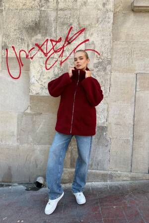 Teddy Jacket With Oversized Fit