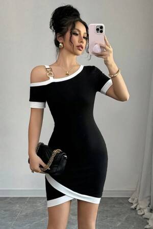 Black Sexy Elegant Bodycon Mini Dress