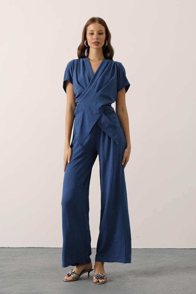 Blue Elegant Formal Casual Set