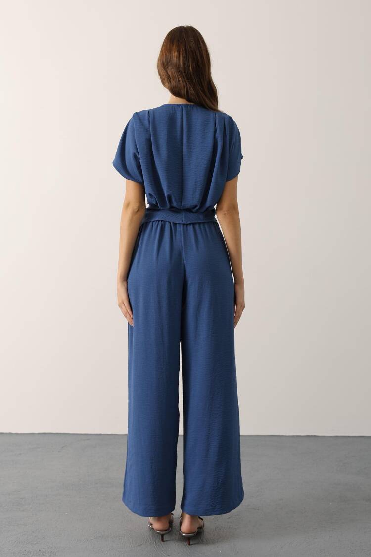 Blue Elegant Formal Casual Set