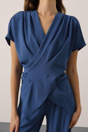 Blue Elegant Formal Casual Set