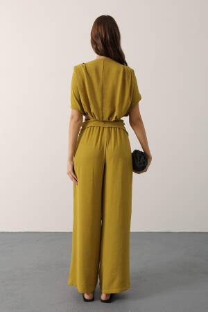 Asymmetric Cut Suit - Oil