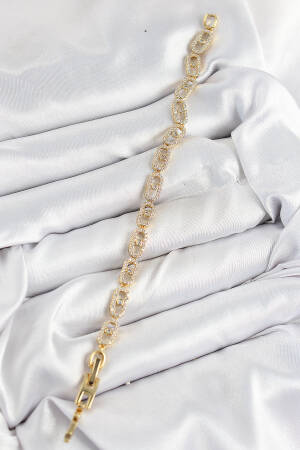 Brass Zircon Stone Messika Model Gold Color Vip Series Women's Bracelet