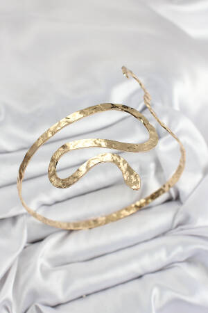 Brass Snake Pattern Gold Color Women's Waist Bracelet