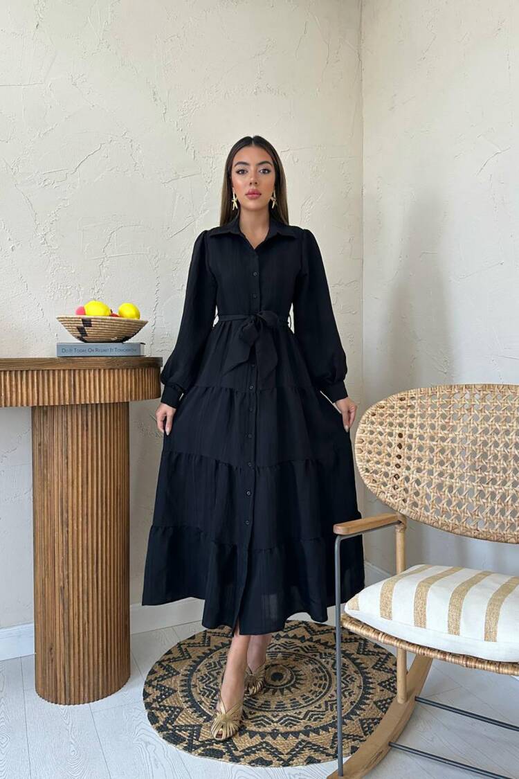 Modest Elegant Maxi Shirt Dress