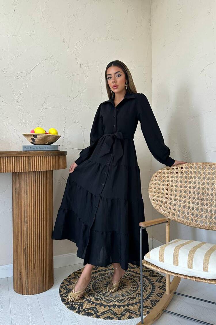 Modest Elegant Maxi Shirt Dress