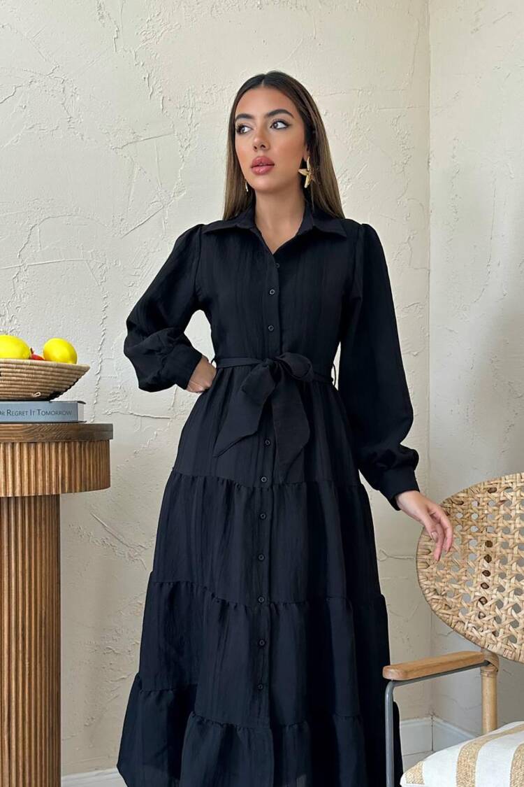 Modest Elegant Maxi Shirt Dress