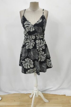Women's Drawstring Double Neck Elastic Waist Short Pattern Suit Dress - Brand: Janes - Women & Kids, Baby Clothes Wholesale - Globality Store
