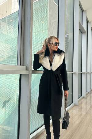 Elegant Slim Fit Long Tie Closure Coat