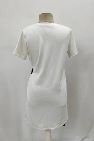 Black Wrap Dress With Color Block Design