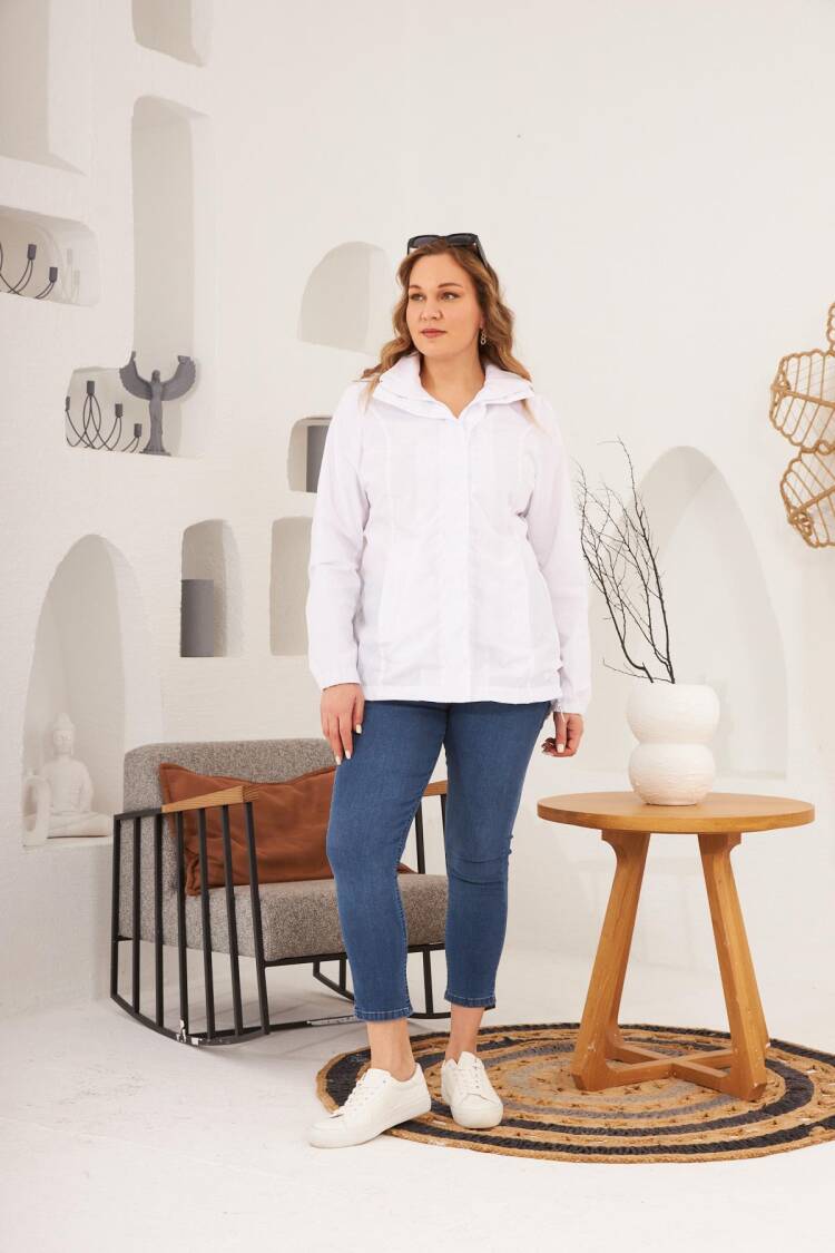 Hooded Trenchcoat For Casual & Streetwear