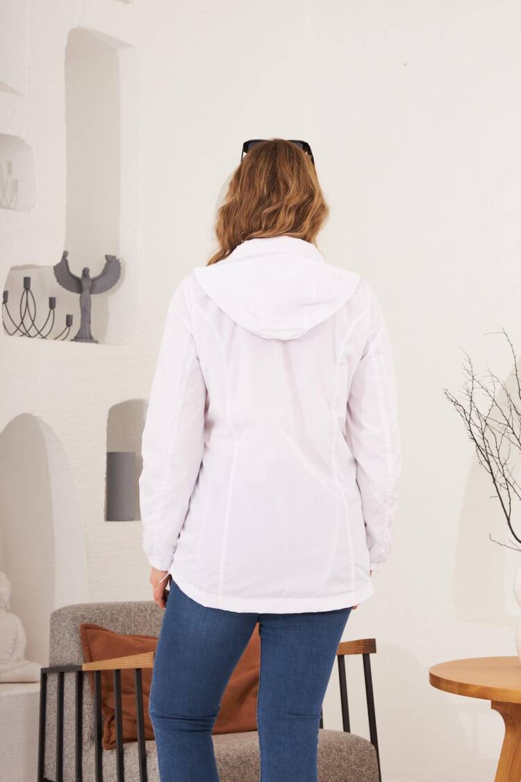 Hooded Trenchcoat For Casual & Streetwear