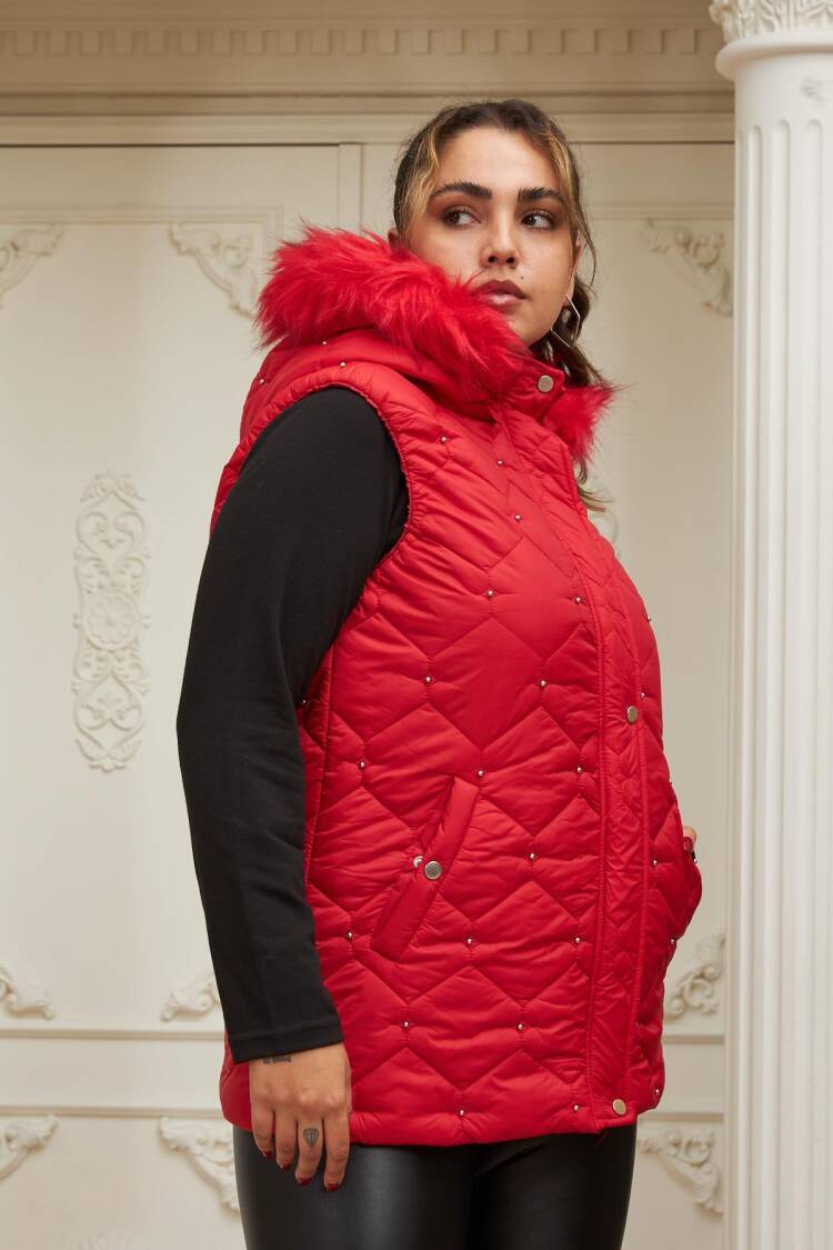 Quilted Casual Sport Plus Size Vest